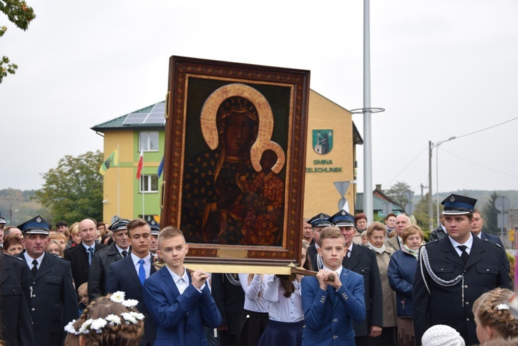 Powitanie ikony MB Częstochowskiej w Żelechlinku