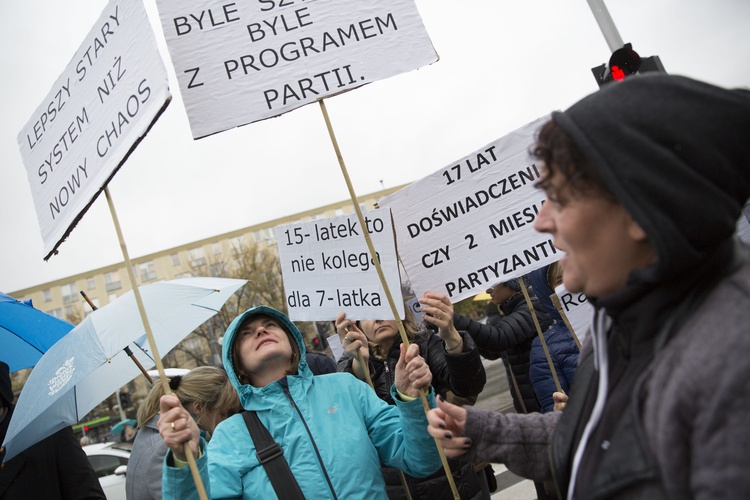 Protest przeciwko reformie edukacji