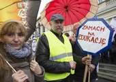 Protest przeciwko reformie edukacji