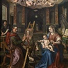 Marten de Vos
Św. Łukasz malujący Madonnę 
olej na desce, 1602
Królewskie Muzeum Sztuk Pięknych, Antwerpia