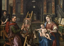 Marten de Vos
Św. Łukasz malujący Madonnę 
olej na desce, 1602
Królewskie Muzeum Sztuk Pięknych, Antwerpia