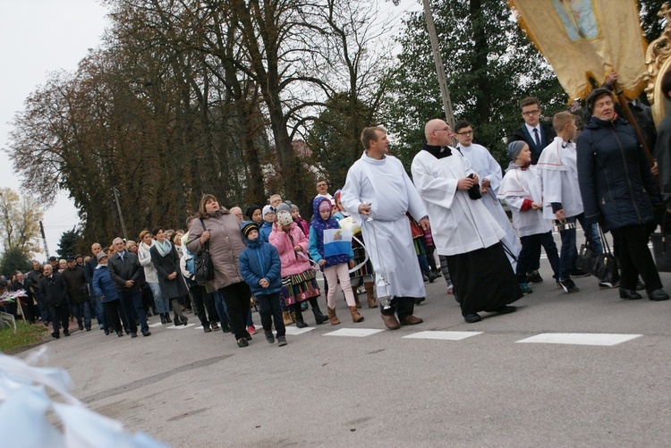 Powitanie ikony MB Częstochowskiej w Cielądzu