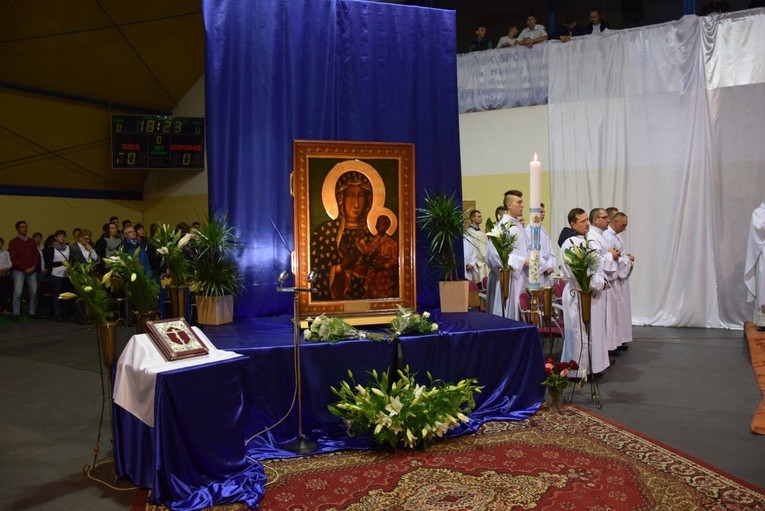 Powitanie ikony MB Częstochowskiej na Sójczym Wzgórzu