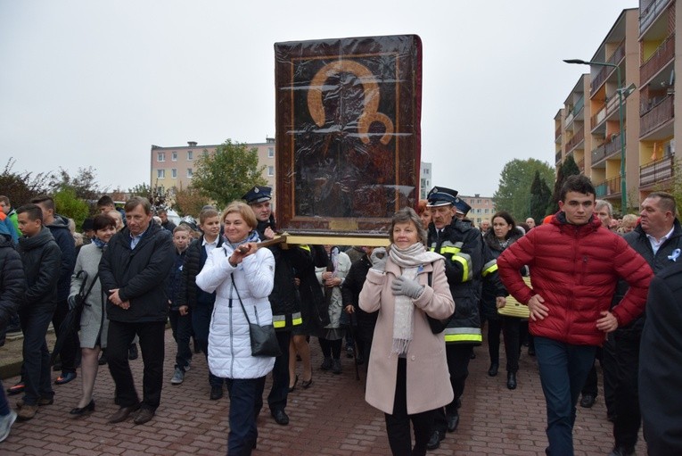 Powitanie ikony MB Częstochowskiej na Sójczym Wzgórzu