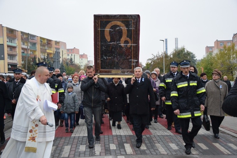 Powitanie ikony MB Częstochowskiej na Sójczym Wzgórzu