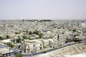 Panorama Aleppo z okresu pokoju.