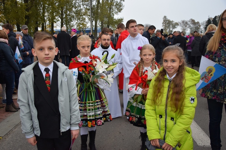 Powitanie ikony MB Częstochowskiej w Makowie