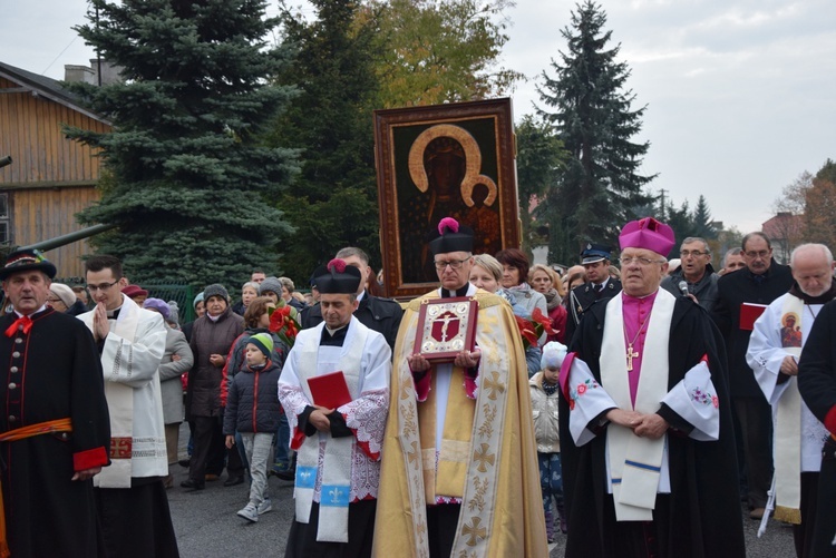 Powitanie ikony MB Częstochowskiej w Lipcach Reymontowskich