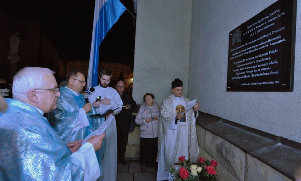 Poświęcenie tablicy o. Józefa Andrasza SJ