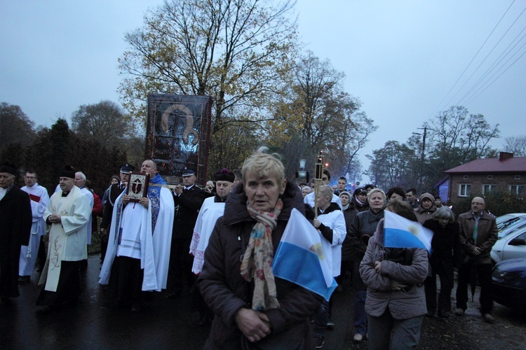 Powitanie ikony MB Częstochowskiej w Starej Rawie