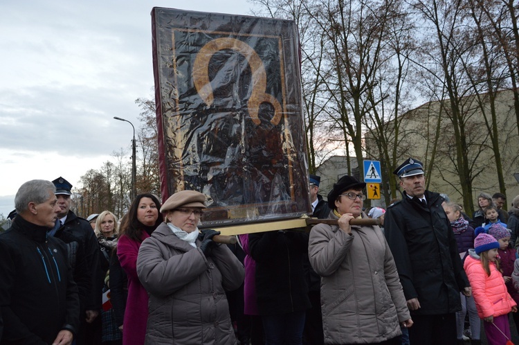 Powitanie ikony MB Częstochowskiej w Skierniewicach - Rawce