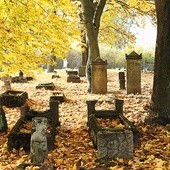 Charakterystycznym elementem żuławskich cmentarzy są stele  – ustawiane pionowo płyty nagrobne z kamienia lub w przypadku mniej zamożnych rodzin  – z drewna.