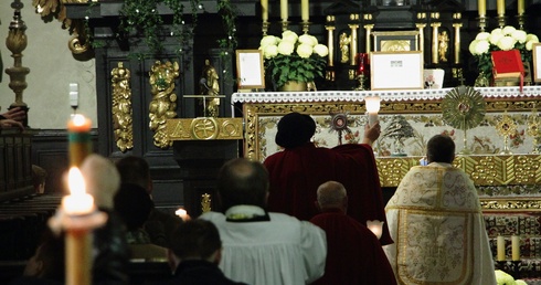 Wigilia Świętych w parafii Świętego Krzyża w Krakowie