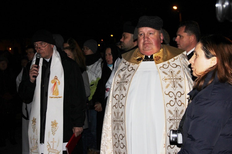 Powitanie ikony MB Częstochowskiej w parafii św. Stanisława w Skierniewicach