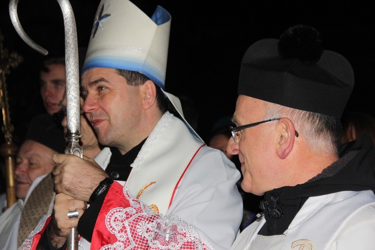 Powitanie ikony MB Częstochowskiej w parafii św. Stanisława w Skierniewicach