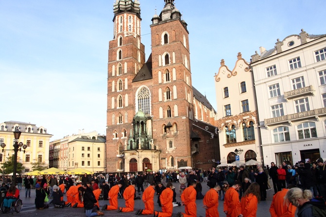 Flash mob w obronie prześladowanych chrześcijan 2016