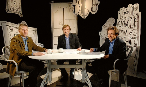 Marek Cichocki, Dariusz Gawin i Dariusz Karłowicz w „Trzecim punkcie widzenia”.