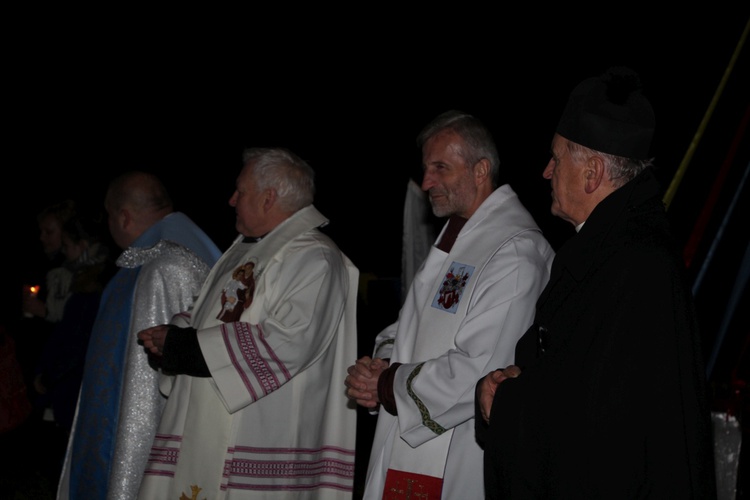 Powitanie ikony MB Częstochowskiej w parafii Grzymkowice-Byki