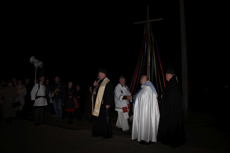 Powitanie ikony MB Częstochowskiej w parafii Grzymkowice-Byki