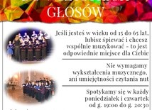 Koncert chóru SERAF i nabór nowych śpiewaków, Chorzów, 20 listopada