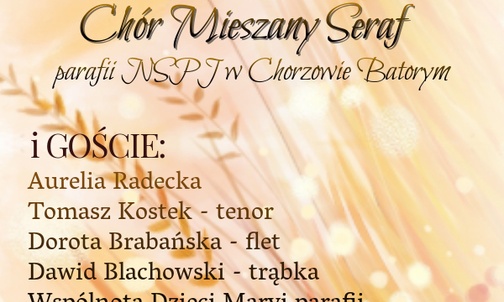 Koncert chóru SERAF i nabór nowych śpiewaków, Chorzów, 20 listopada