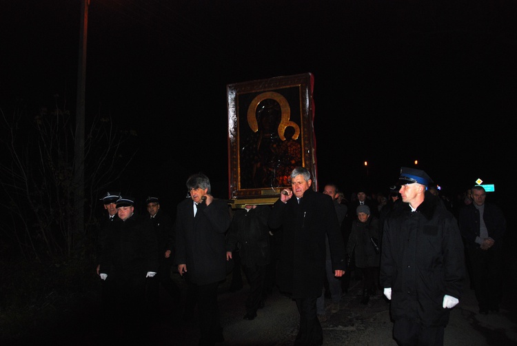 Powitanie ikony MB Częstochowskiej w Babsku