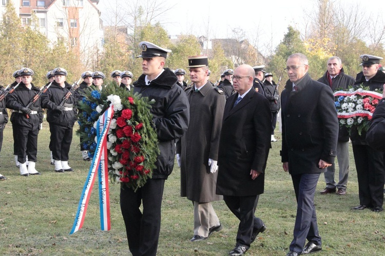 Uroczystości na cmentarzu Francuskim