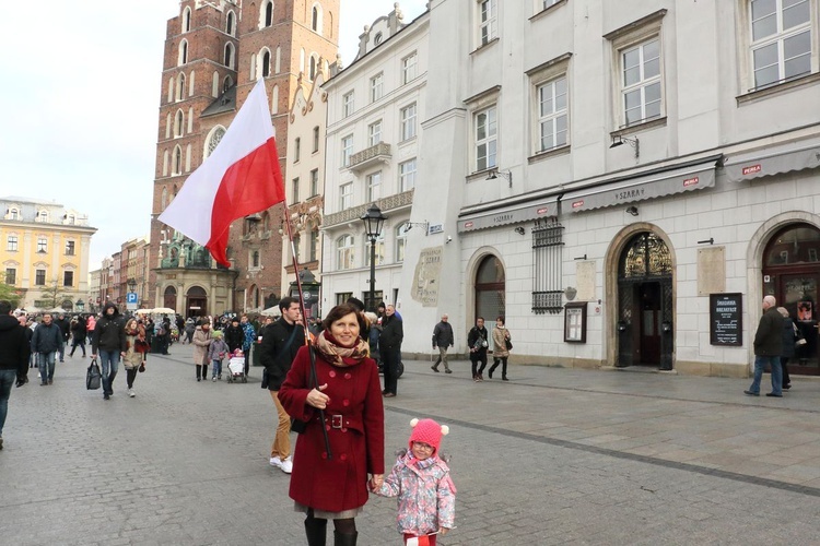 Pochód patriotyczny Kraków 11 listopada 2016