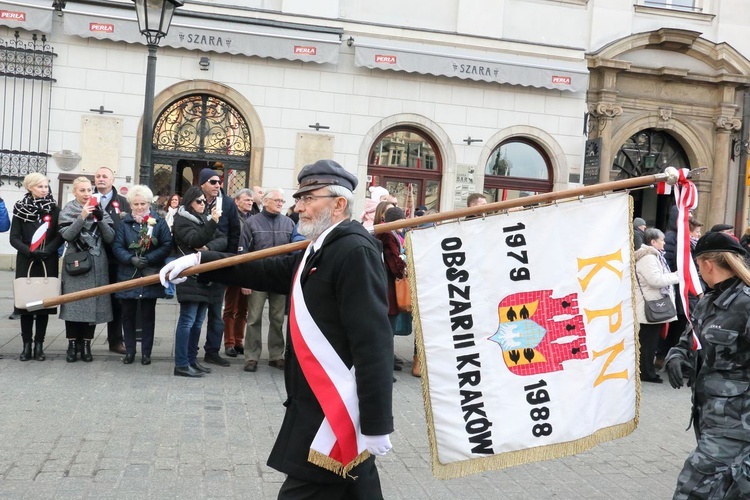 Pochód patriotyczny Kraków 11 listopada 2016