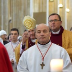 Biskup na spotkaniu z przedstawicielami "Solidarności"