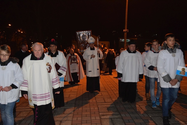 Powitanie ikony MB Częstochowskiej w Wilkowie