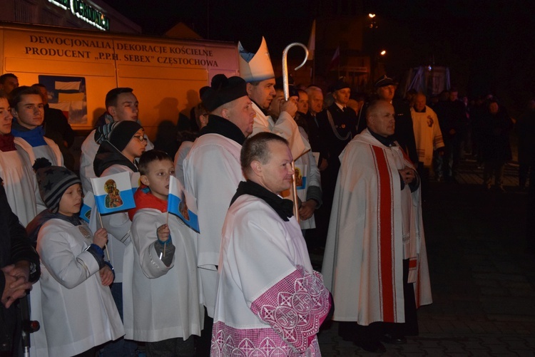 Powitanie ikony MB Częstochowskiej w Wilkowie