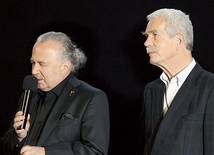 Reżyser filmu Jacek Gwizdała i Roman Urban (z prawej).