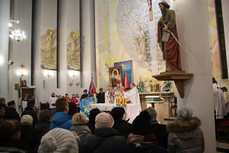 Powitanie ikony MB Częstochowskiej w Szczukach