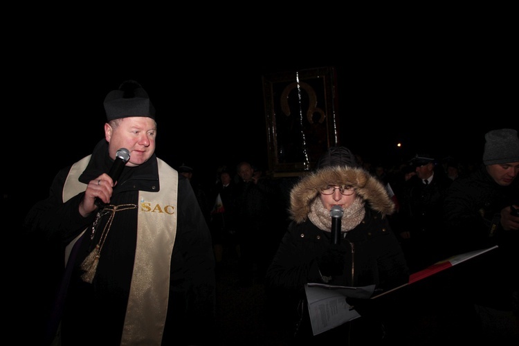 Powitanie ikony MB Częstochowskiej w Szczukach