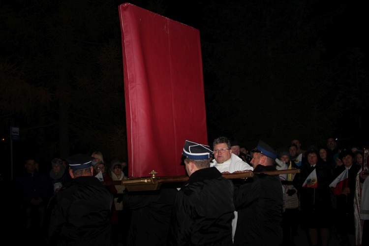 Powitanie ikony MB Częstochowskiej w Szczukach