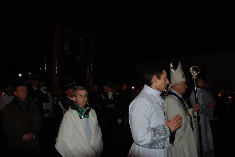 Powitanie ikony MB Częstochowskiej w Sadkowicach