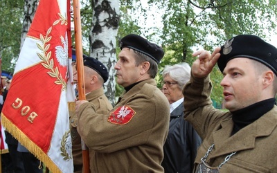 Uroczystości 70. rocznicy śmierci partyzantów "Bartka" w Żywcu we wrześniu 2016 r.