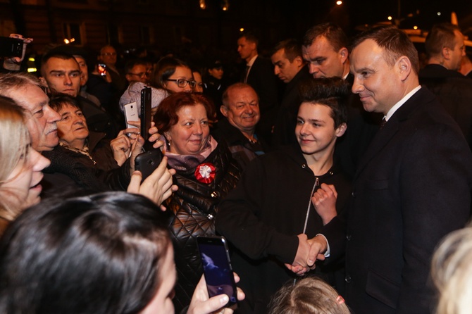 Prezydent Andrzej Duda w Piekarach