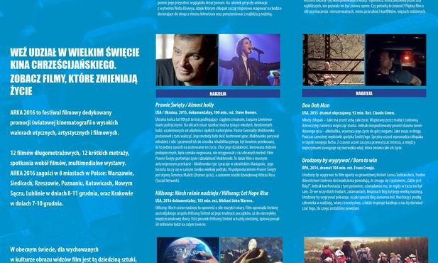 Festiwal Filmów Chrześcijańskich, Katowice, 8 -11 grudnia