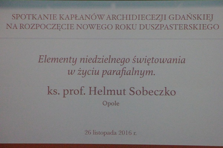 Spotkanie kapłanów archidiecezji gdańskiej