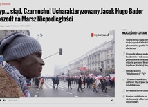 Czarnoskóry uczestnik Marszu Niepodległości skarży Jacka Hugo-Badera