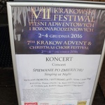 VII Krakowski Festiwal Piesni Adwentowych i Bozonarodzeniowych