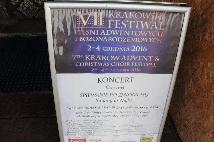 VII Krakowski Festiwal Piesni Adwentowych i Bozonarodzeniowych