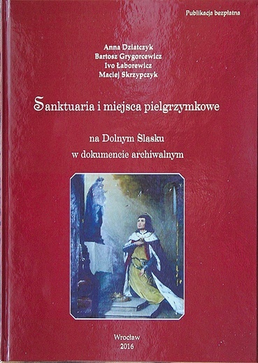 Na okładce książki znalazł się obraz króla Władysława Jagiellończyka, modlącego się przed wizerunkiem Matki Bożej Bardzkiej podczas podróży do Pragi.