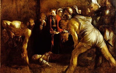 Michelangelo Merisi da Caravaggio "Pogrzeb świętej Łucji" - olej na płótnie, 1608 r., kościół Santa Lucia alla Badia, Syrakuzy