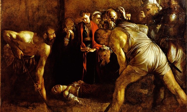 Michelangelo Merisi da Caravaggio "Pogrzeb świętej Łucji" - olej na płótnie, 1608 r., kościół Santa Lucia alla Badia, Syrakuzy