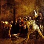 Michelangelo Merisi da Caravaggio "Pogrzeb świętej Łucji" - olej na płótnie, 1608 r., kościół Santa Lucia alla Badia, Syrakuzy