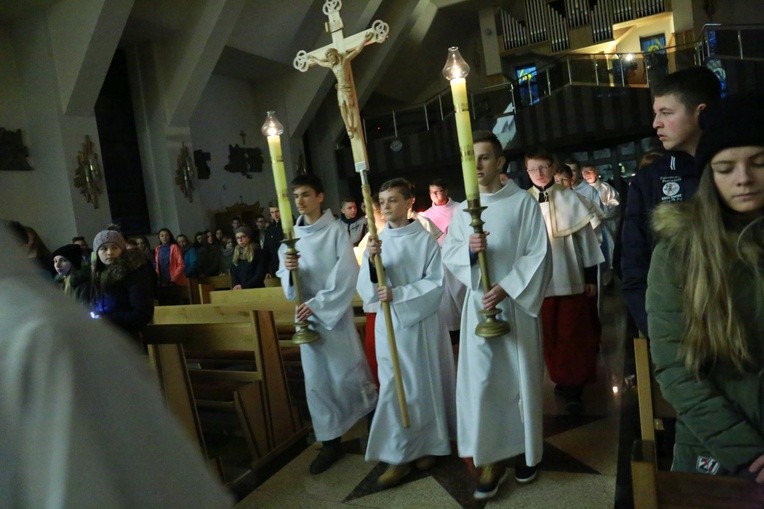 Czuwanie młodych w Jodłowej