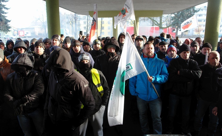 Protest górników KWK Makoszowy